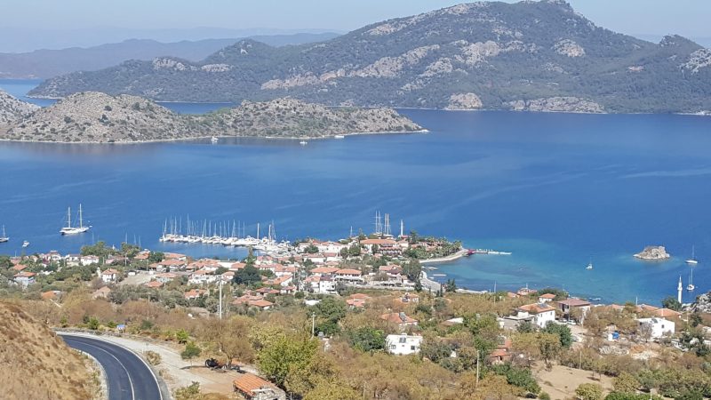 Overlooking Selimiye village Turkey