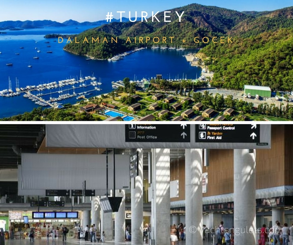 Türkei Internationaler Flughafen Dalaman + Göcek