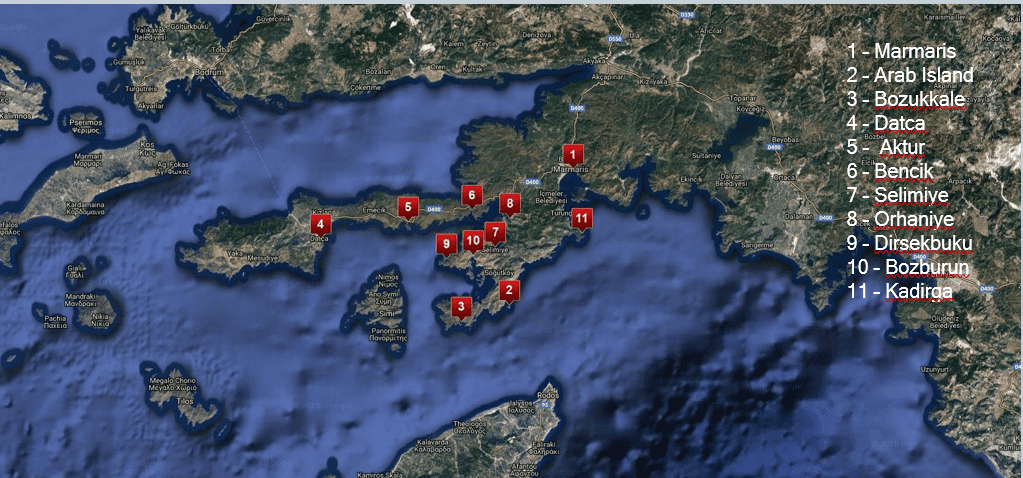 blue cruising regions